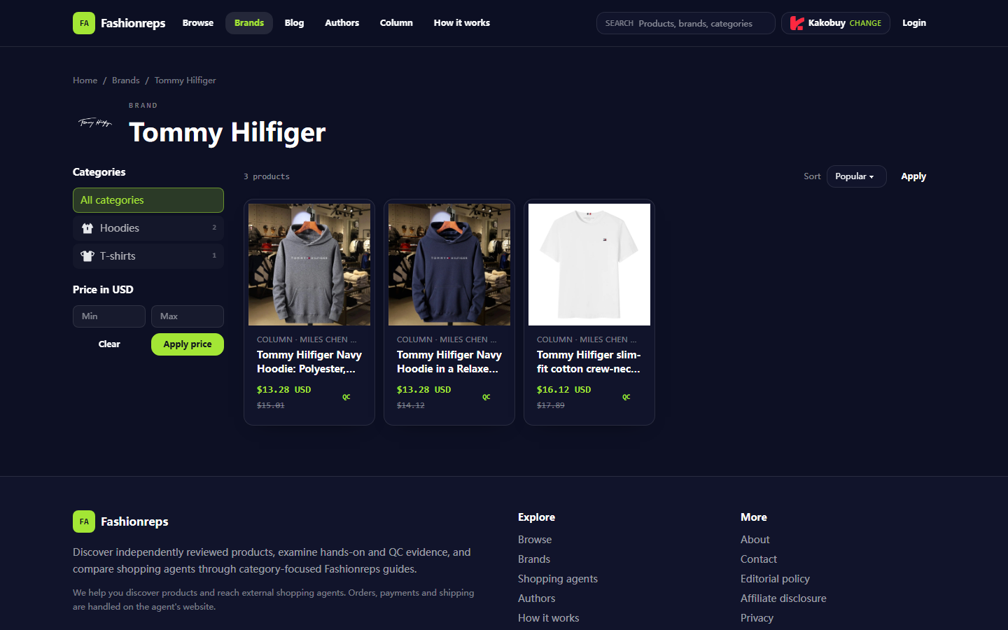 Verifying Tommy Hilfiger Knitwear Evidence Across Platforms