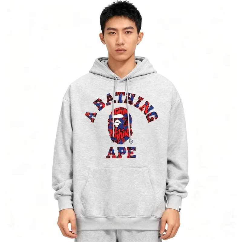Bape White Hoodie in Relaxed Streetwear Style Review: Splitting Haul Freight on a $22 Loopback Pullover