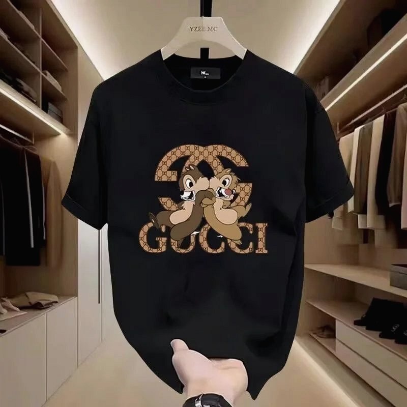 Gucci Black Playful Squirrel Streetwear T-Shirt Review: A $3.43 Combed-Cotton Tee in S–5XL