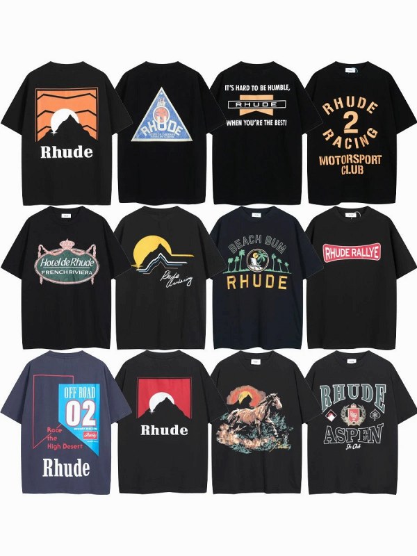 Rhude "Dark" Series T-Shirt Collection Review: Boxy Cotton Prints for Under $10