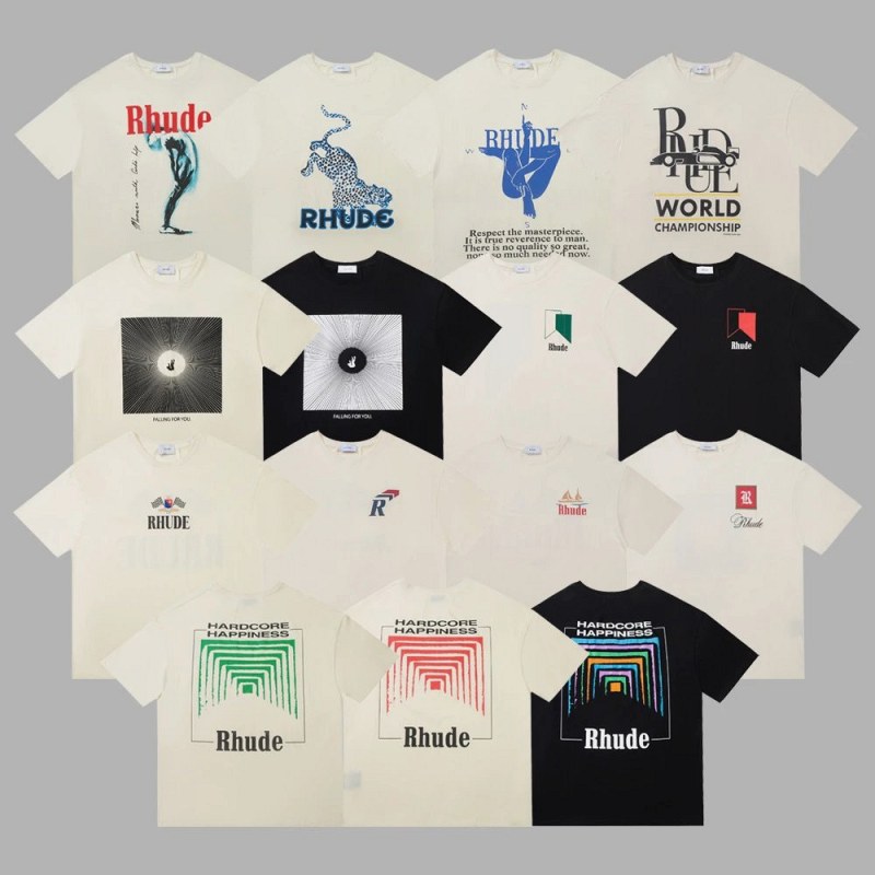 Rhude Multicolor T-Shirt Collection Review: One SKU, Forty-Five Prints, Three Warehouse QC Checks